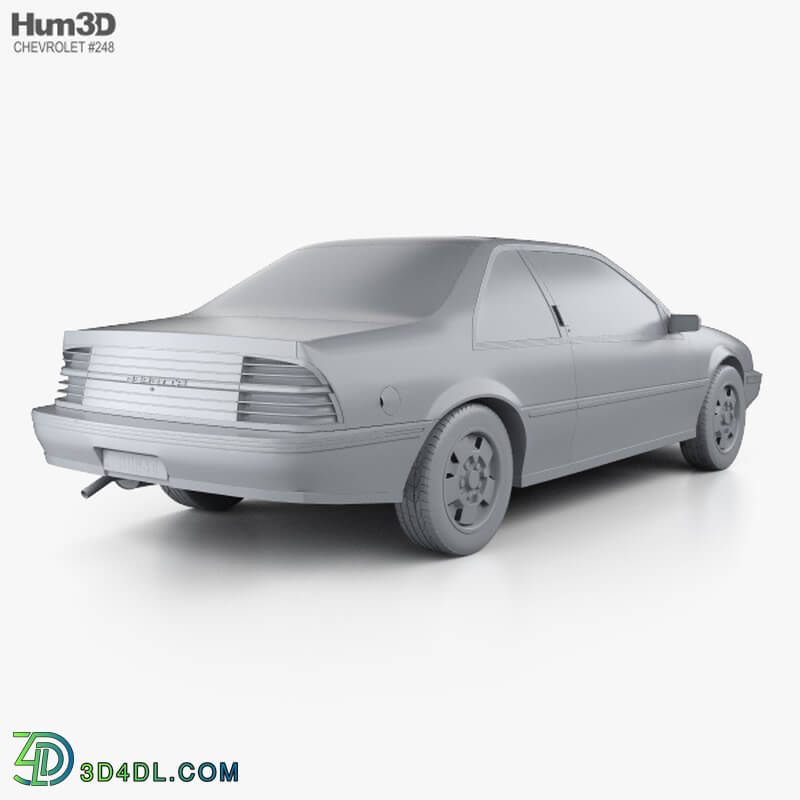 Hum3D Chevrolet Beretta GT with HQ interior 1988