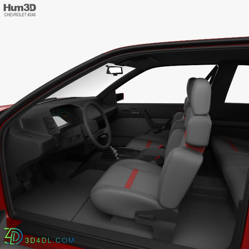 Hum3D Chevrolet Beretta GT with HQ interior 1988