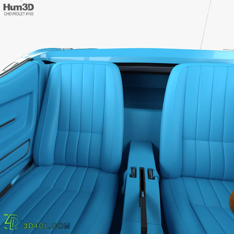 Hum3D Chevrolet Corvette C3 Convertible with HQ interior 1968