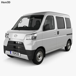 Hum3D Daihatsu Hijet Cargo with HQ interior 2017 