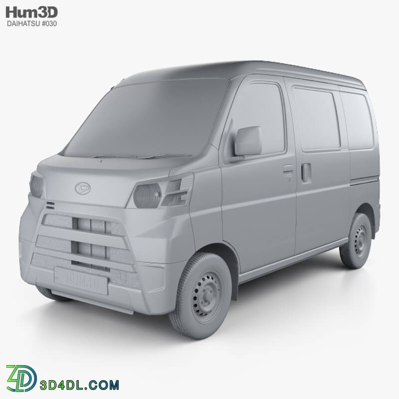 Hum3D Daihatsu Hijet Cargo with HQ interior 2017