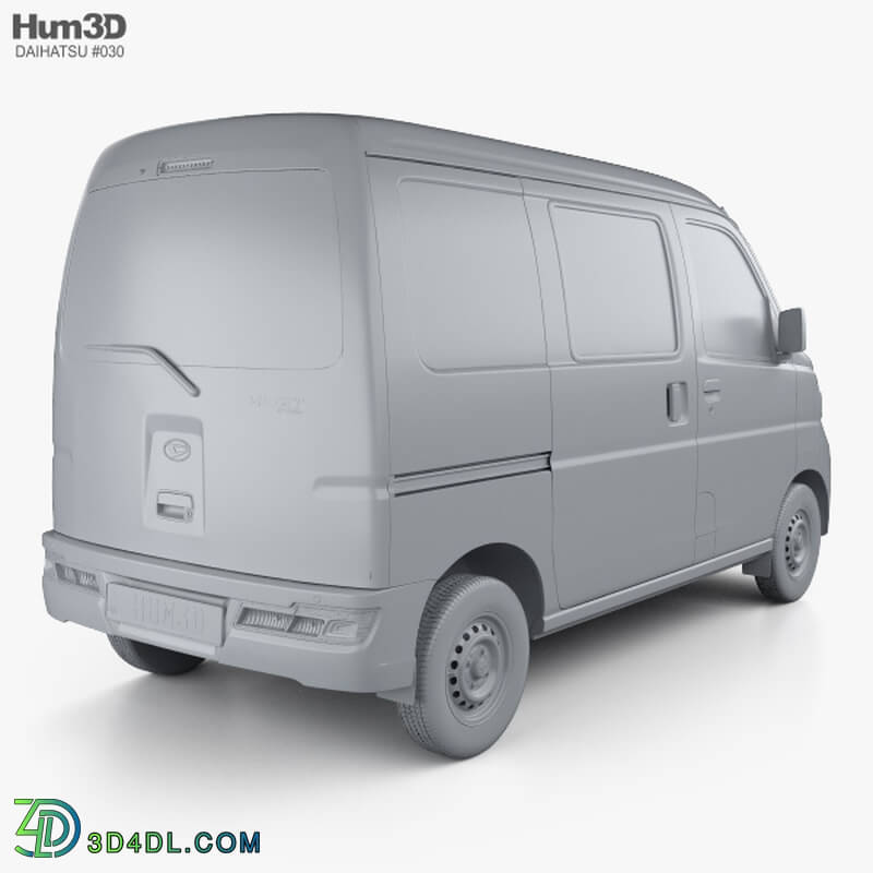 Hum3D Daihatsu Hijet Cargo with HQ interior 2017