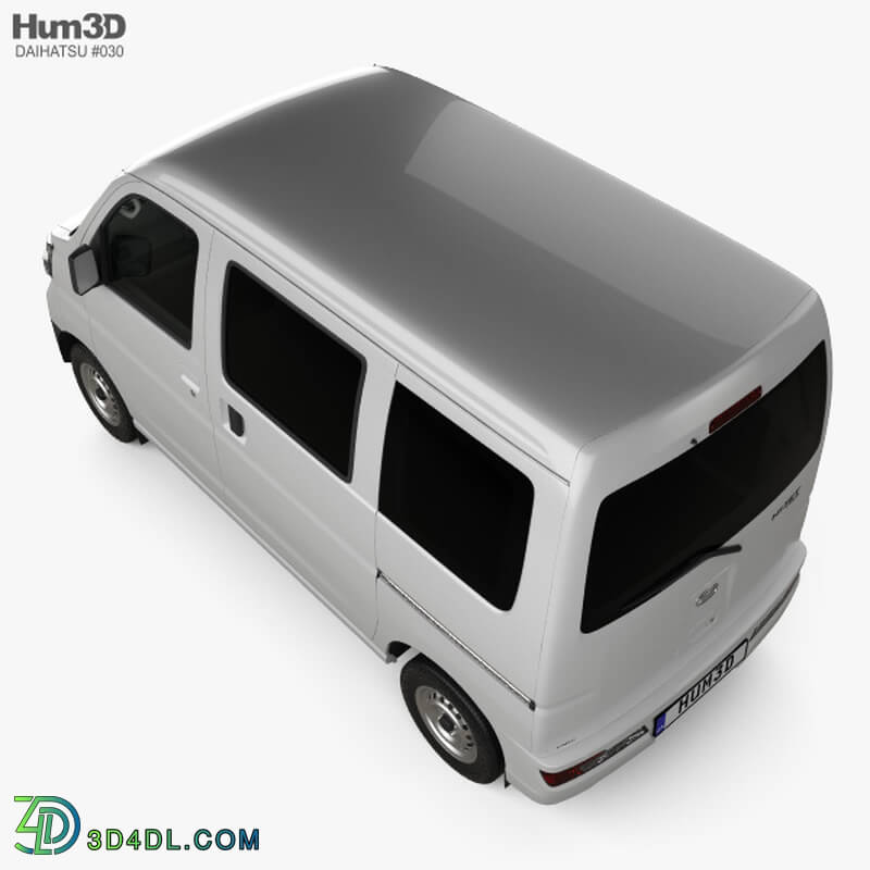 Hum3D Daihatsu Hijet Cargo with HQ interior 2017