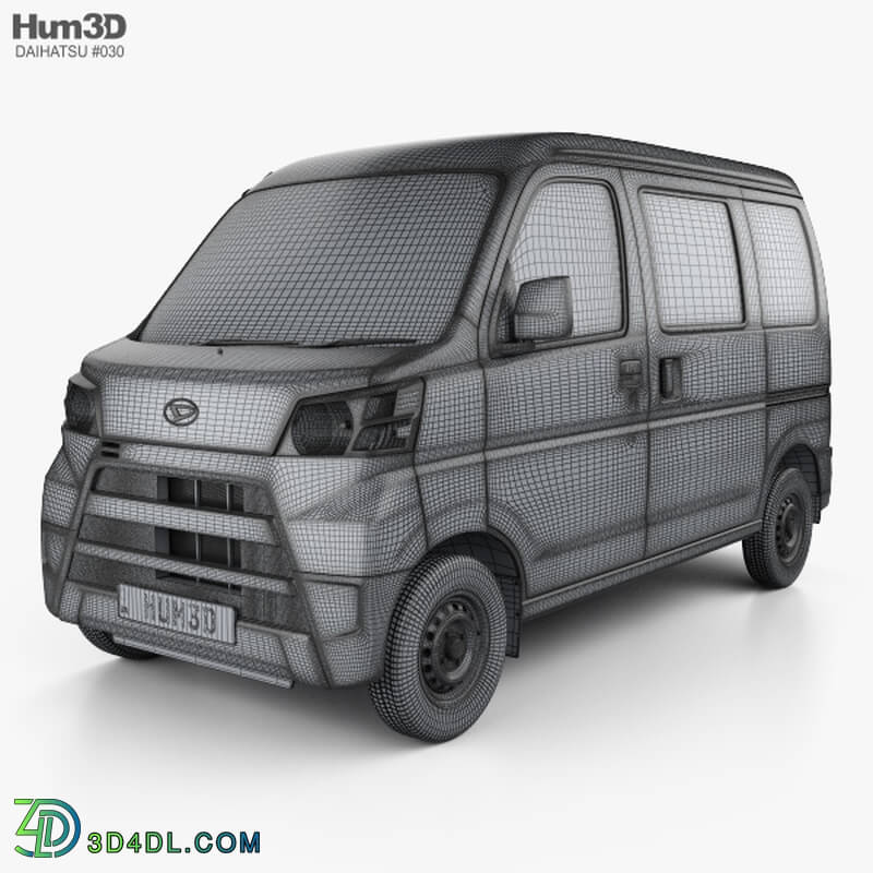 Hum3D Daihatsu Hijet Cargo with HQ interior 2017