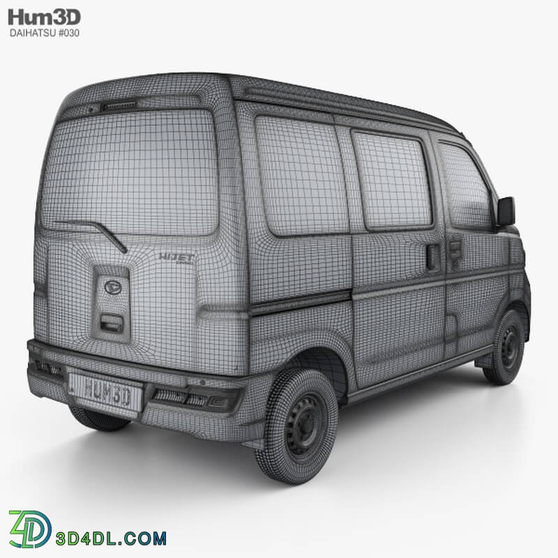 Hum3D Daihatsu Hijet Cargo with HQ interior 2017