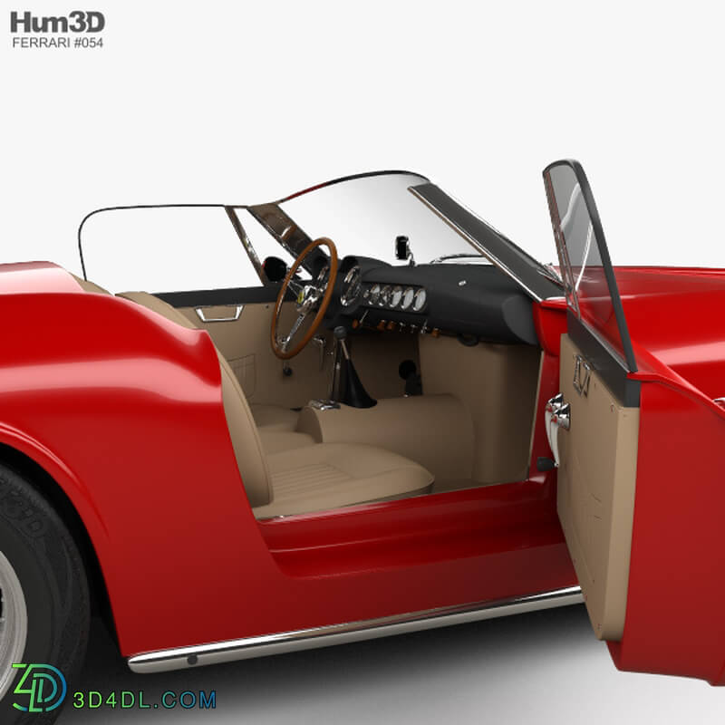 Hum3D Ferrari 250 GT California SWB Spyder with HQ interior 1958