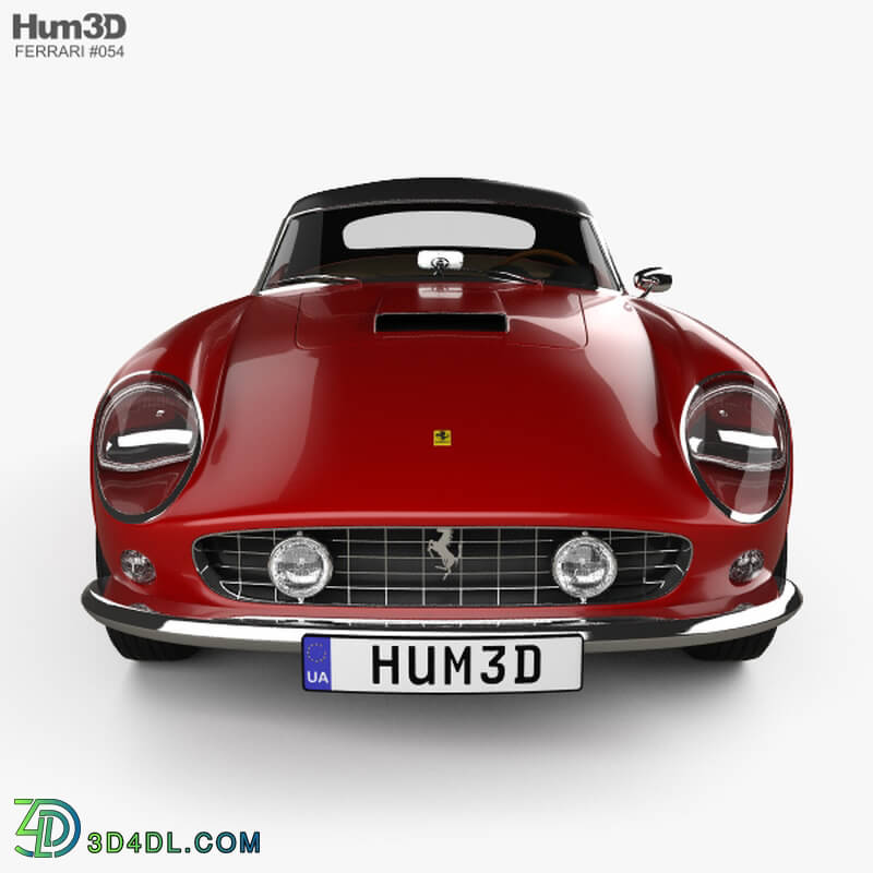 Hum3D Ferrari 250 GT California SWB Spyder with HQ interior 1958