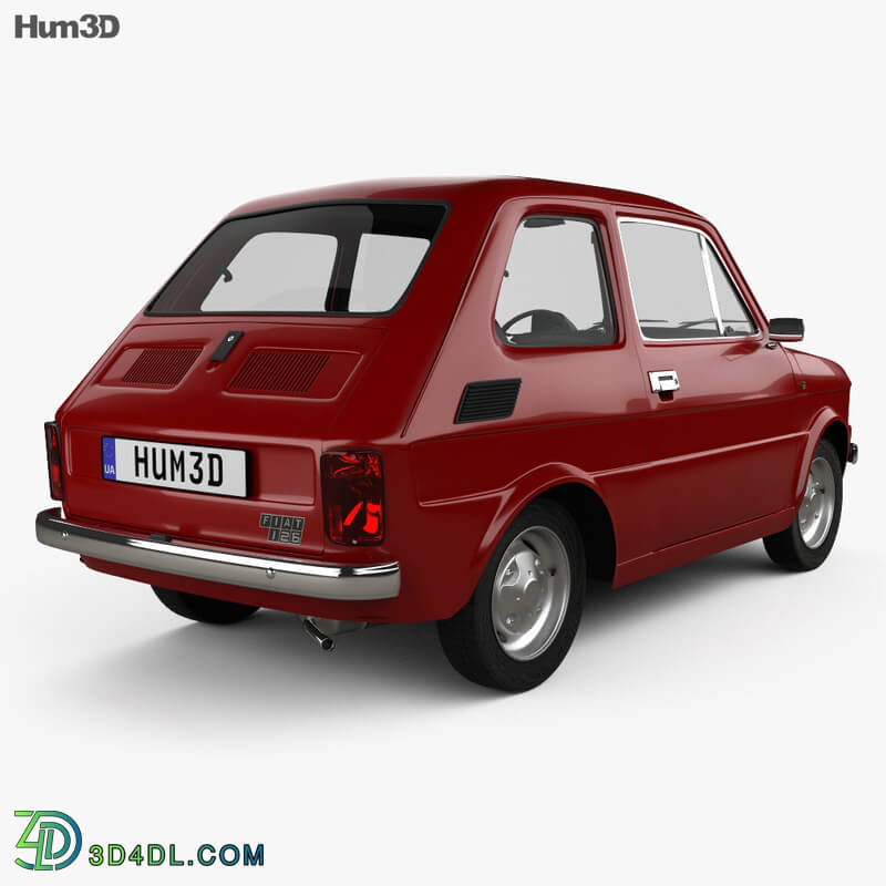 Hum3D Fiat 126 with HQ interior 1976