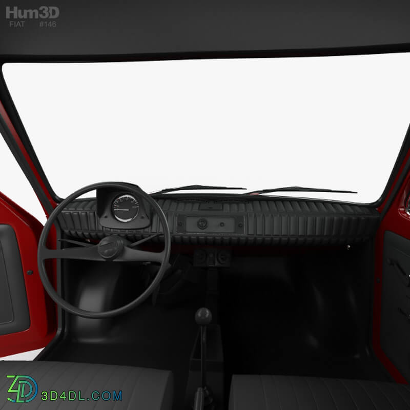 Hum3D Fiat 126 with HQ interior 1976