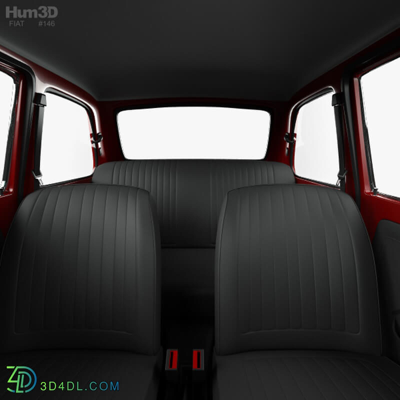 Hum3D Fiat 126 with HQ interior 1976