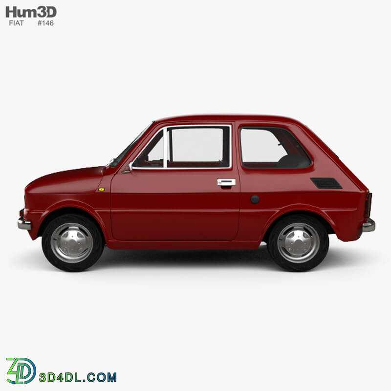 Hum3D Fiat 126 with HQ interior 1976