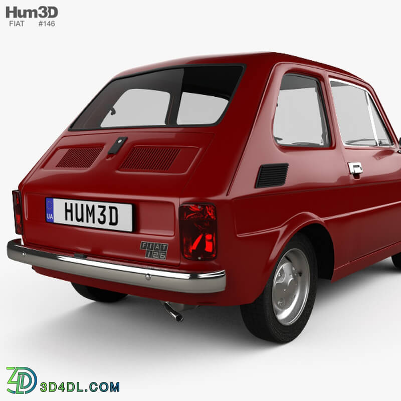 Hum3D Fiat 126 with HQ interior 1976