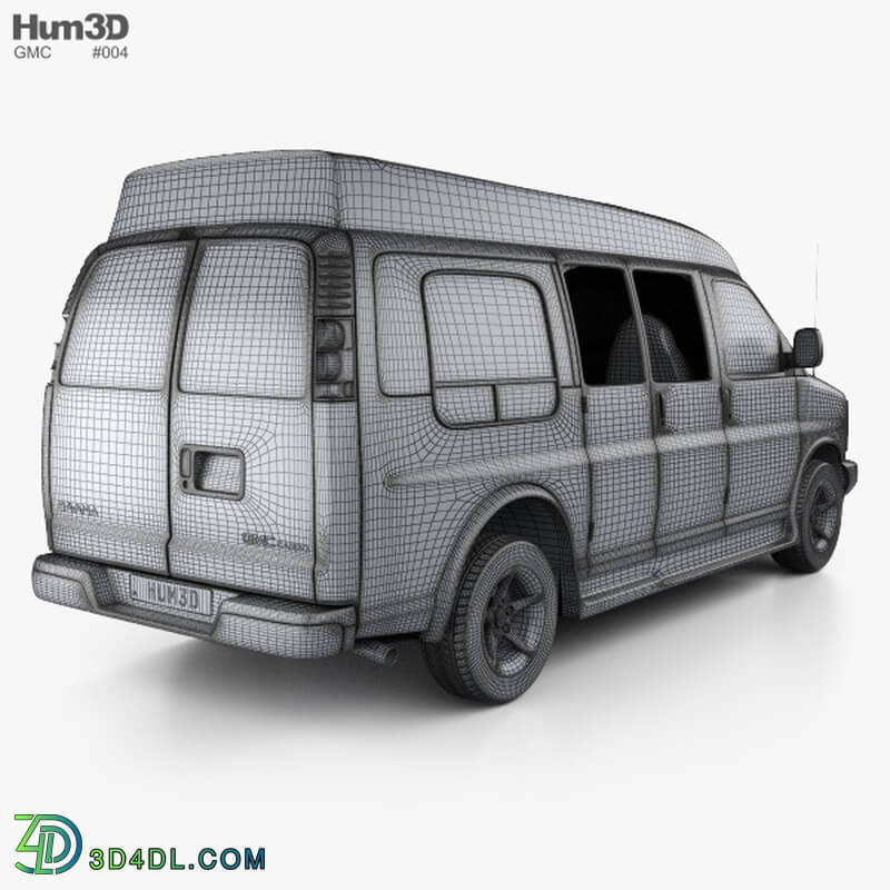 Hum3D GMC Savana Cargo Van YF7 Upfitter 1997