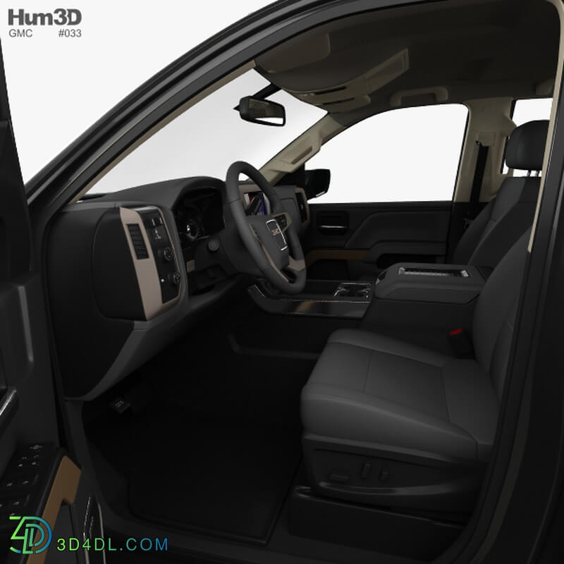 Hum3D GMC Sierra 1500 Crew Cab Short Box AllTerrain with HQ interior 2017