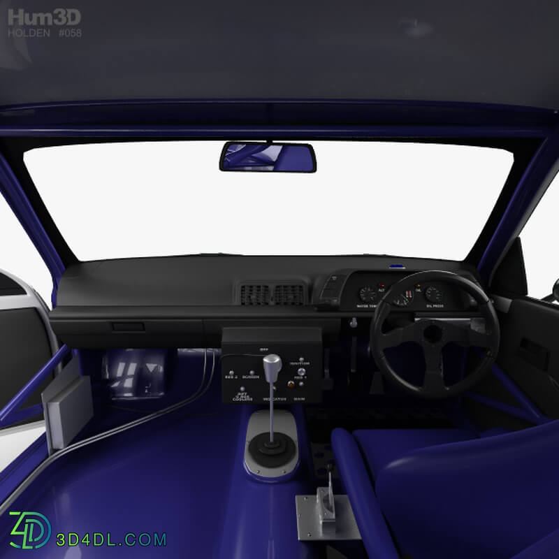 Hum3D Holden Commodore Touring Car with HQ interior 1993