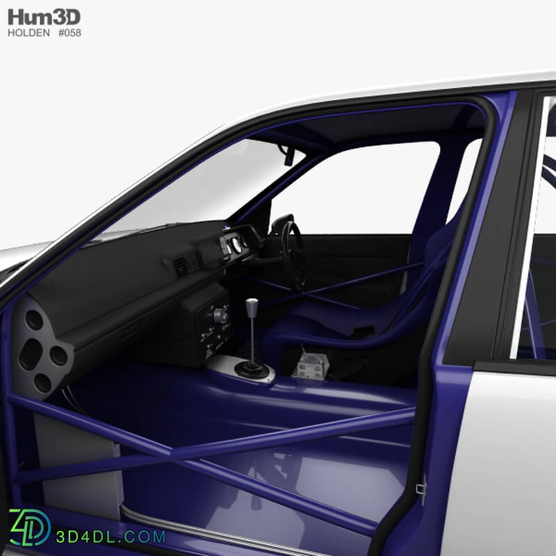 Hum3D Holden Commodore Touring Car with HQ interior 1993