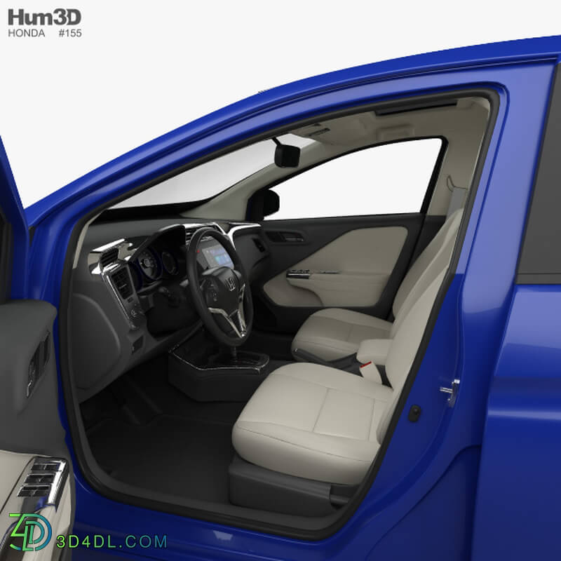 Hum3D Honda City with HQ interior 2014