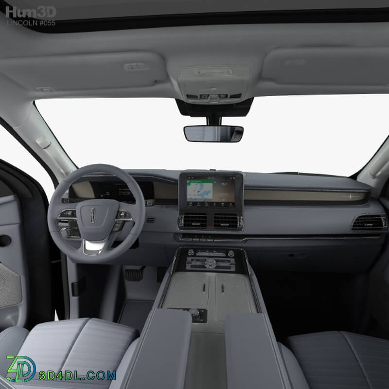 Hum3D Lincoln Navigator Black Label with HQ interior 2017