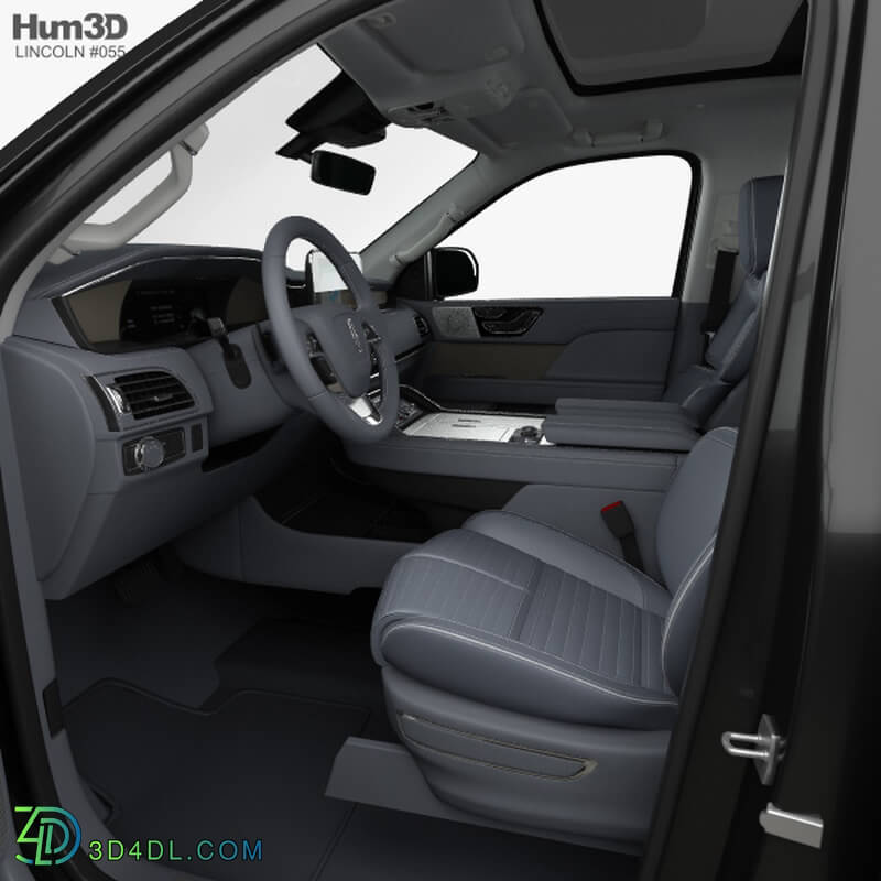 Hum3D Lincoln Navigator Black Label with HQ interior 2017