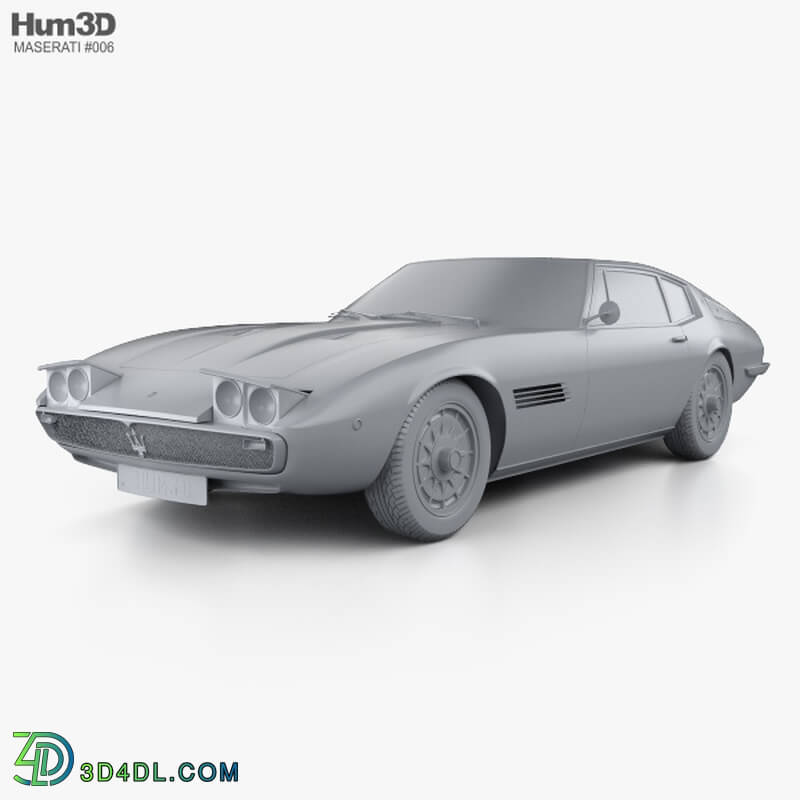 Hum3D Maserati Ghibli coupe 1967