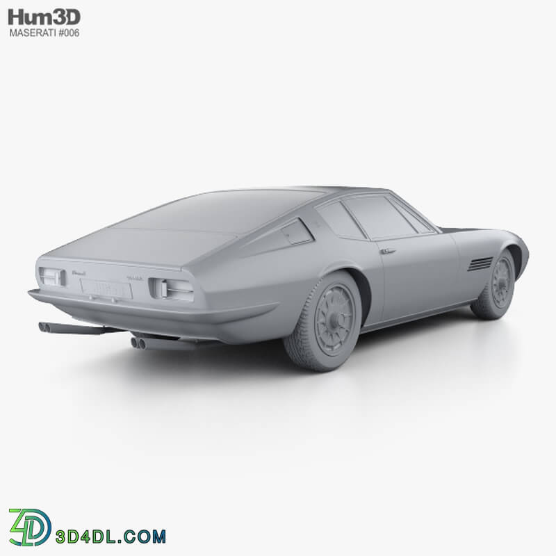 Hum3D Maserati Ghibli coupe 1967