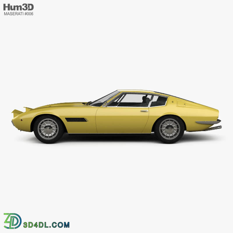 Hum3D Maserati Ghibli coupe 1967