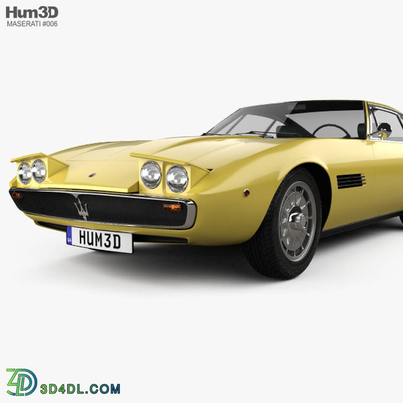 Hum3D Maserati Ghibli coupe 1967