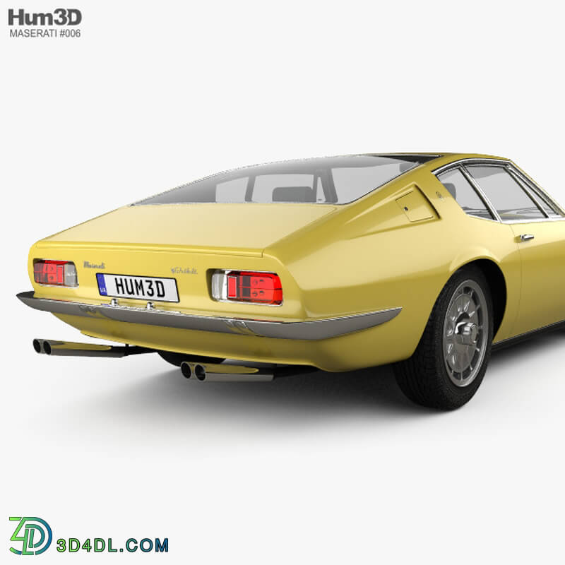 Hum3D Maserati Ghibli coupe 1967