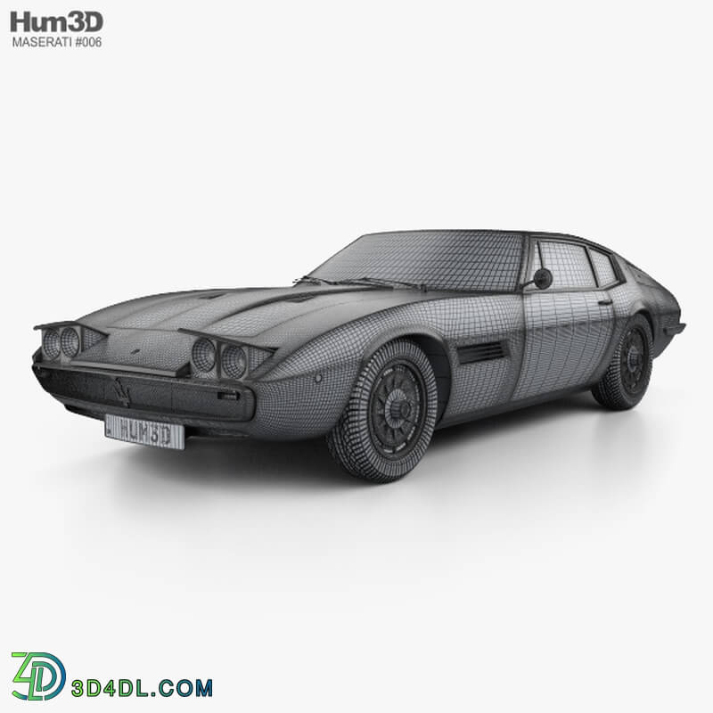 Hum3D Maserati Ghibli coupe 1967