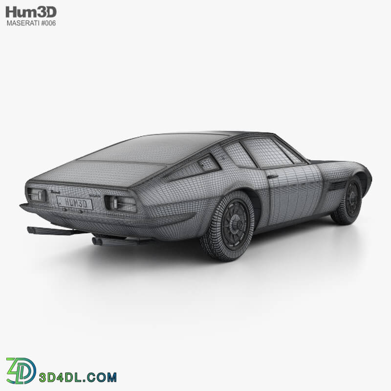 Hum3D Maserati Ghibli coupe 1967