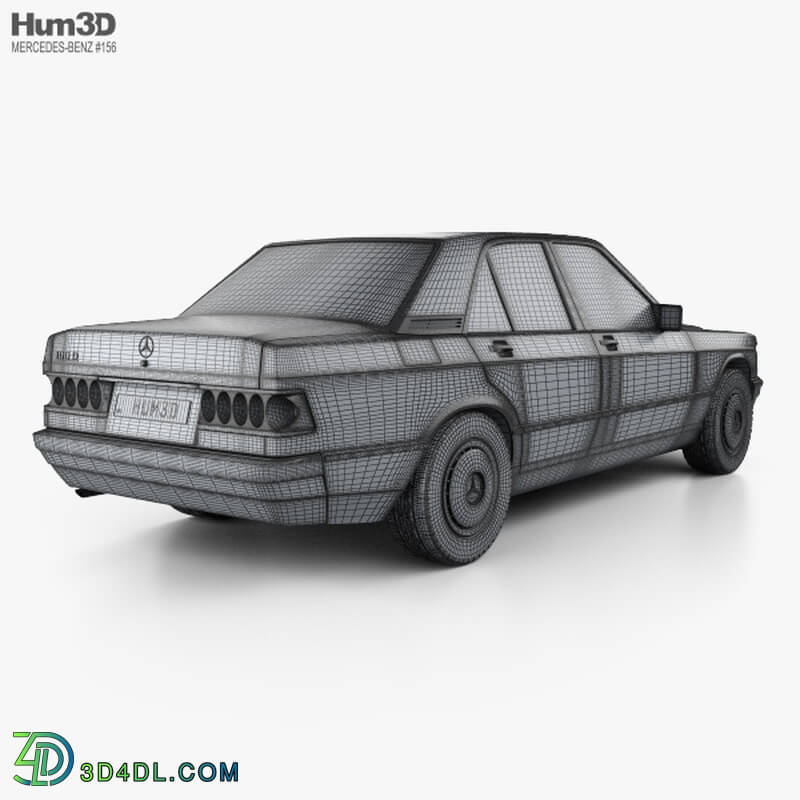 Hum3D Mercedes Benz 190 W201 1982