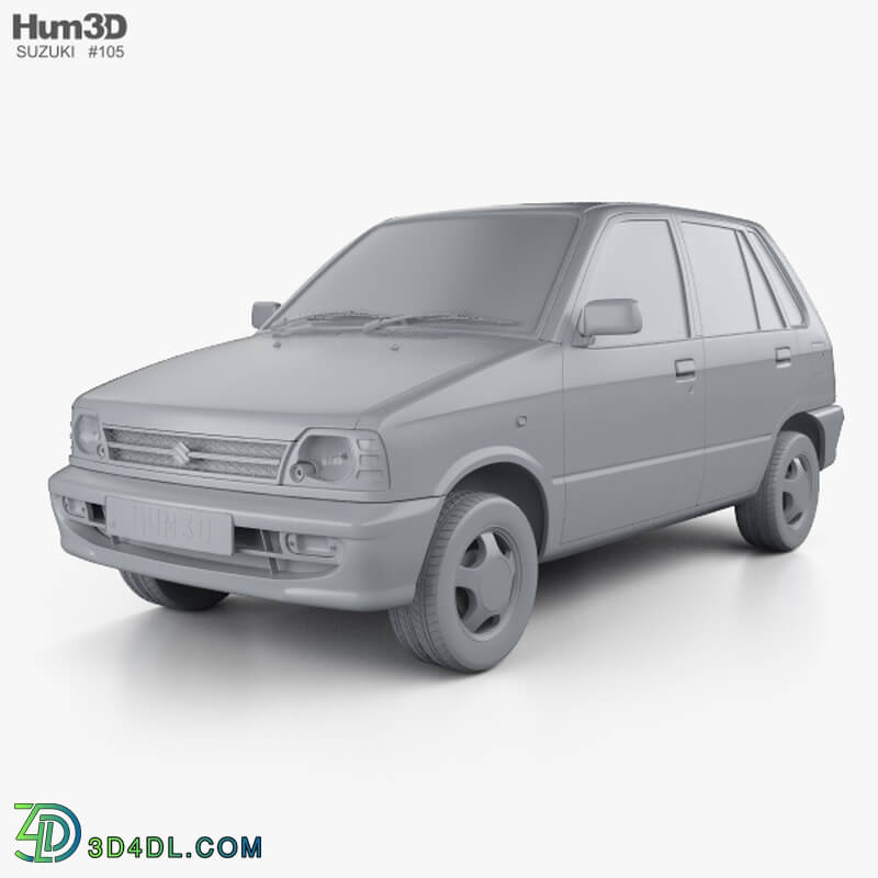 Hum3D Suzuki Maruti 800 with HQ interior 1986