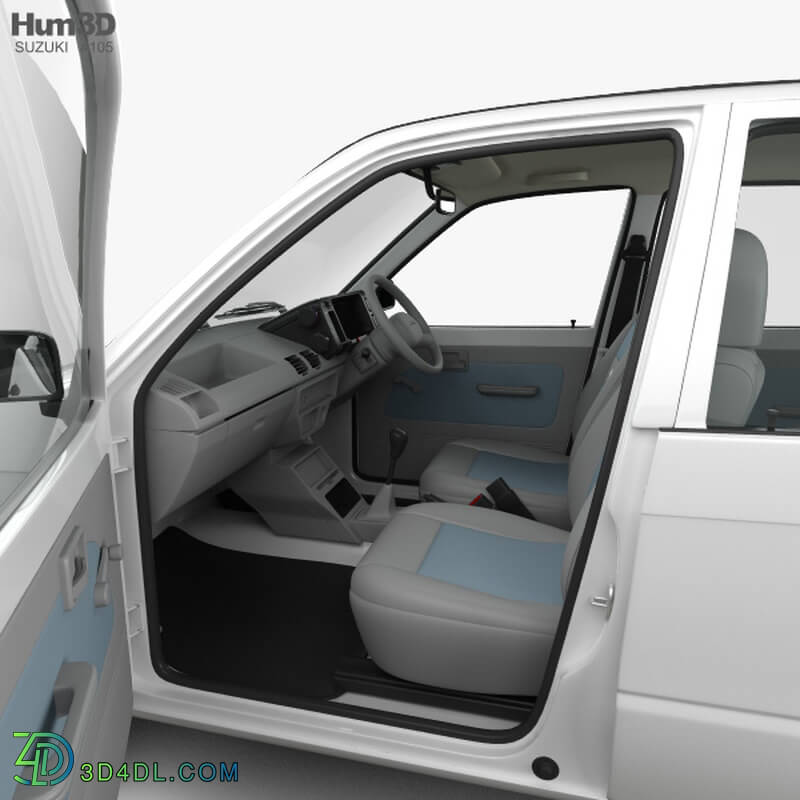 Hum3D Suzuki Maruti 800 with HQ interior 1986