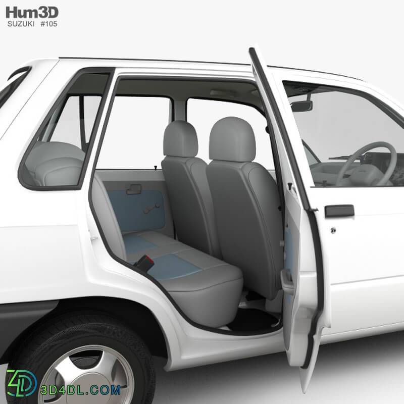 Hum3D Suzuki Maruti 800 with HQ interior 1986