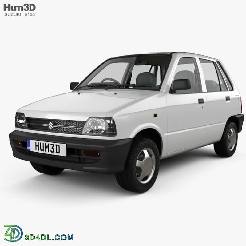 Hum3D Suzuki Maruti 800 with HQ interior 1986