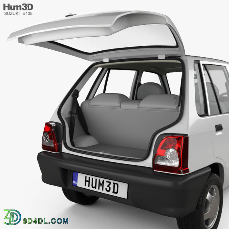 Hum3D Suzuki Maruti 800 with HQ interior 1986