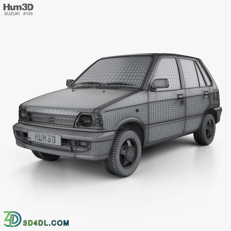 Hum3D Suzuki Maruti 800 with HQ interior 1986