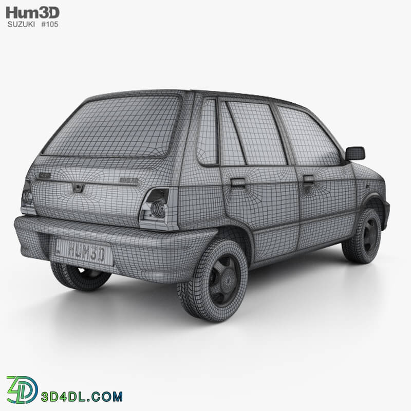 Hum3D Suzuki Maruti 800 with HQ interior 1986