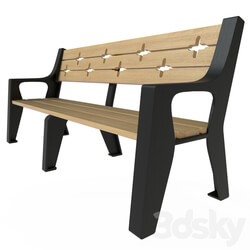 Urban environment - Cast-iron bench Bench 7 