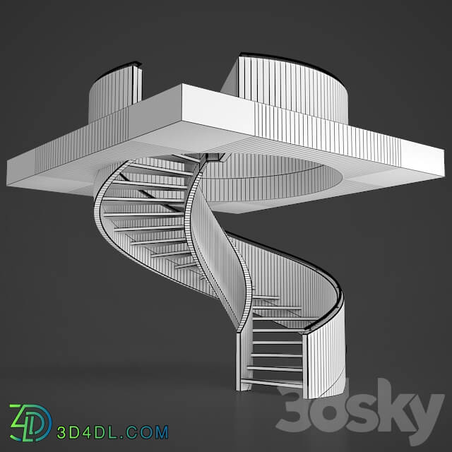 Staircase - Spiral staircase 02