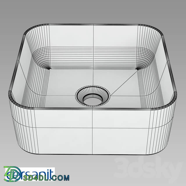 Wash basin - CREA built-in sink for countertop_ 35
