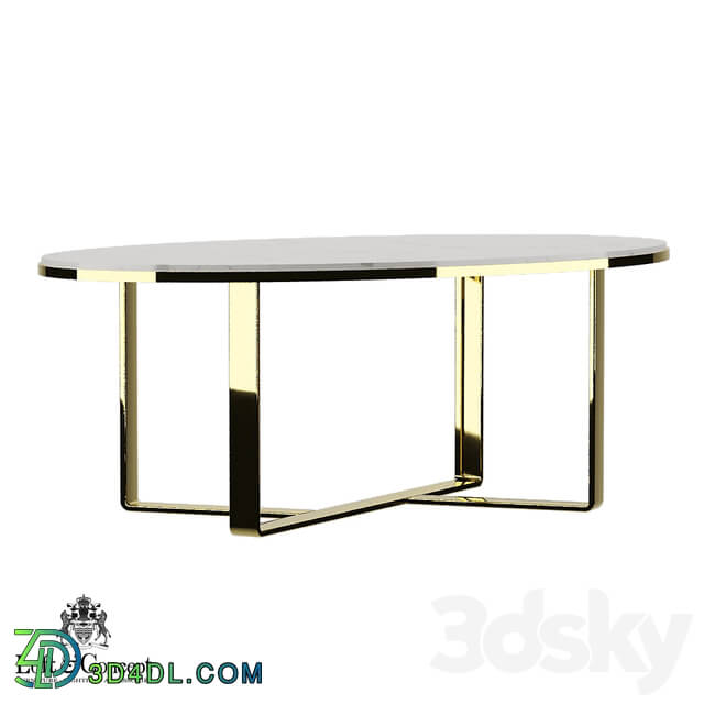 Table - Coffee table Marble Oval Table _Loft-Concept_