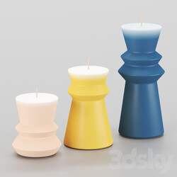 Other decorative objects - Ziggy Pillar Candles 