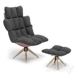 Arm chair - Husk style ottoman armchair 