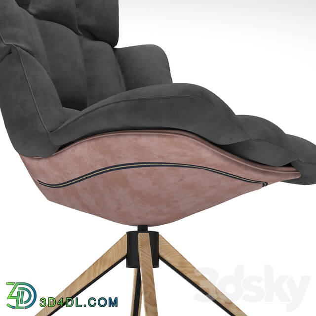 Arm chair - Husk style ottoman armchair