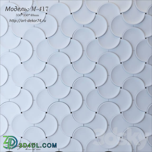 3D panel - Plaster model from Artdekor M-417