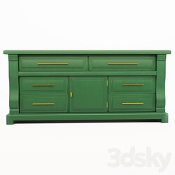 Wardrobe _ Display cabinets - Green chest 
