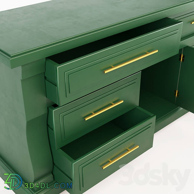 Wardrobe _ Display cabinets - Green chest