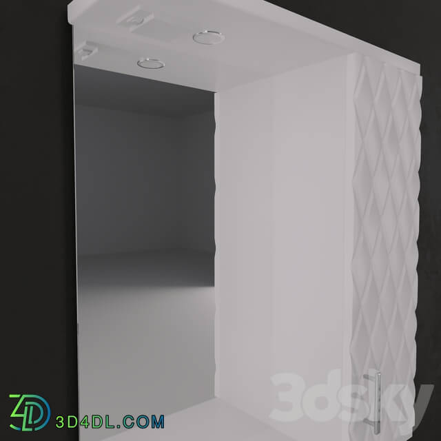 Bathroom furniture - Bathroom Mirrored Cabinet