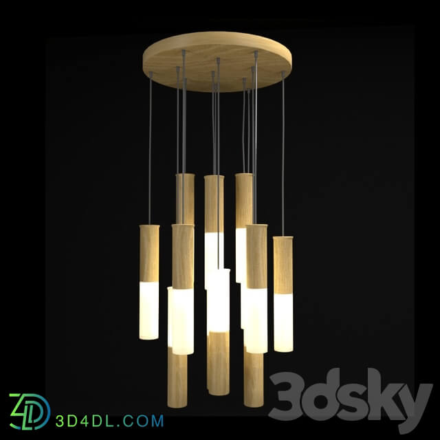 Chandelier - Pendant chandelier yooki wood